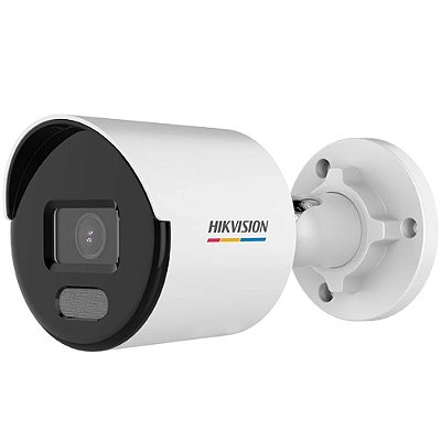Câmera de Vigilância IP Hikvision Bullet DS-2CD1047G0-L ColorVu - Branco/Preto