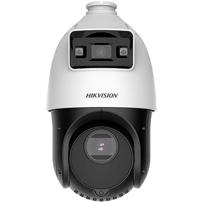 Câmera de Vigilância PTZ IP Hikvision DS-2SE4C225MWG-E/12 TandemVu 4MP - Branco/Preto