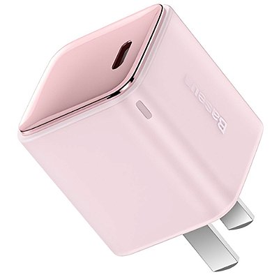 Carregador de Parede Baseus GaN3 20 W USB-C - Rosa (CCGN020001)
