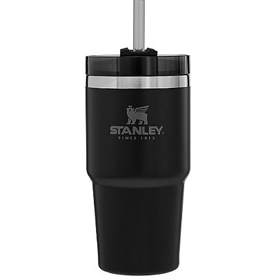 Copo Térmico Stanley Adventure com Canudo - Preto 590mL