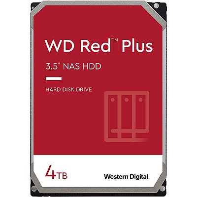 Disco Rígido Interno Western Digital WD Red Plus NAS 4 TB (WD40EFPX)