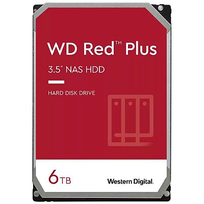 Disco Rígido Interno Western Digital WD Red Plus NAS 6 TB (WD60EFPX)