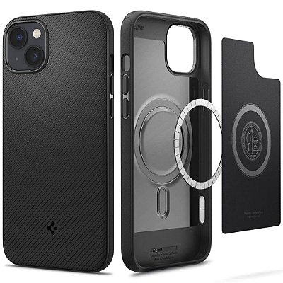 Estojo Protetor Spigen Core Armor ACS04649 para iPhone 14 Plus - Preto Fosco