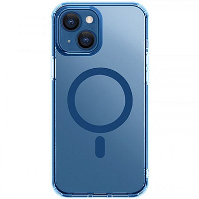 Estojo Protetor WiWu Cystal MCC-101 Magsafe para iPhone 14 Plus - Transparent Blue