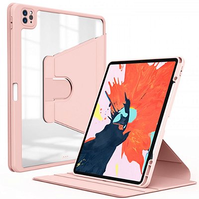 Estojo Protetor WiWu Waltz Rotative para iPad Pro 12.9" - Pink