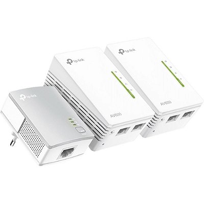 Extensor de Sinal Wifi TP-Link Poweline TL-WPA4220TKIT AV600 - 3 Unidades