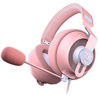 Fone de ouvido Gamer Cougar Phontum S - Rosa