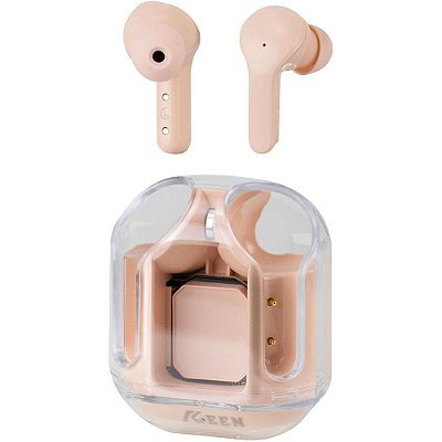 Fone de ouvido Keen Y91 Bluetooth - Rosa Claro