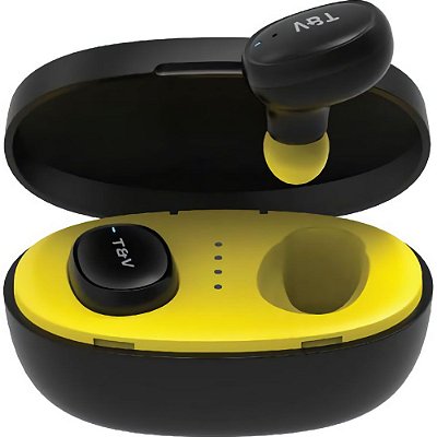 Fone de ouvido Sem fio Thonet & Vander Bohne HK096-03622 - Preto/Amarelo