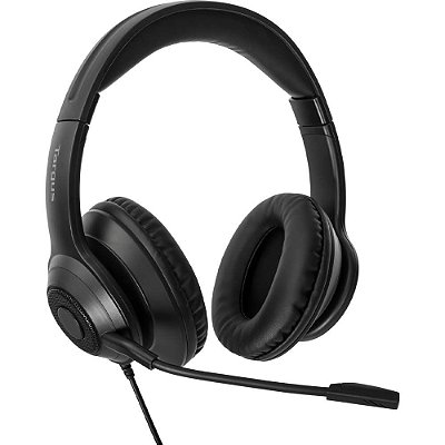 Fone de ouvido Targus AEH102TT USB - Preto