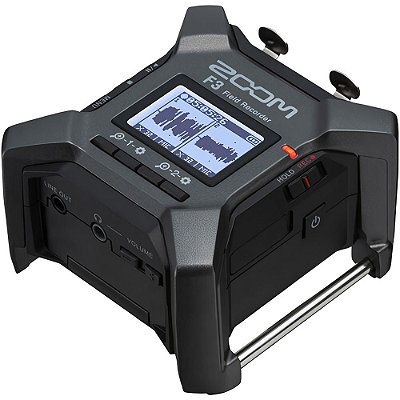 Gravador de Áudio Zoom F3 Field Recorder - Preto