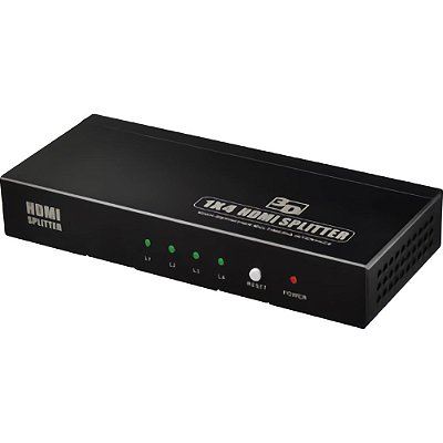 HDMI Splitter Satellite A-HD02 4 em 1 - Preto