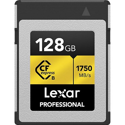 Memória CFexpress Tipo B Lexar Professional Gold Series 1750-1000 MB/s 128 GB (LCXEXPR128G-RNENG)