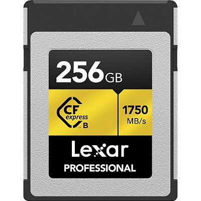 Memória CFexpress Tipo B Lexar Professional Gold Series 1750-1000 MB/s 256 GB (LCXEXPR256G-RNENG)