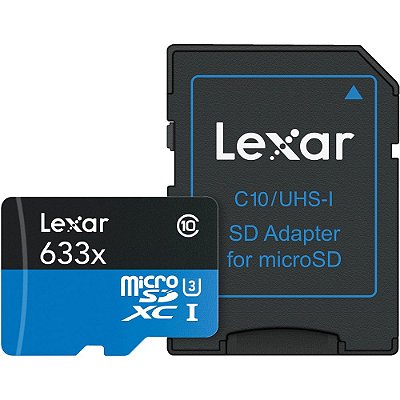 Memória Micro SD Lexar Professional 633X C10 U3
