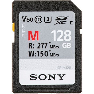 Memória SD Sony TOUGH Serie SF-M 277/150 MB/S U3 F-M128T/T2 128 GB