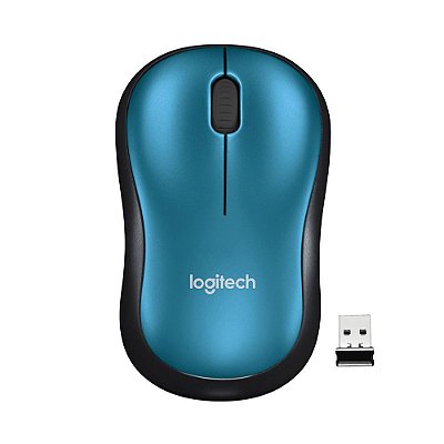 Mouse Logitech M185 Sem Fio - Azul/Preto
