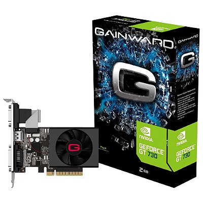 Placa de Video Gainward GeForce GT 730 2GB DDR3 (NEAT7300HD46-2080F)