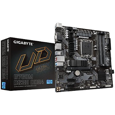 Placa-mãe Gigabyte B760M DS3H LGA 1700 DDR4 Micro ATX
