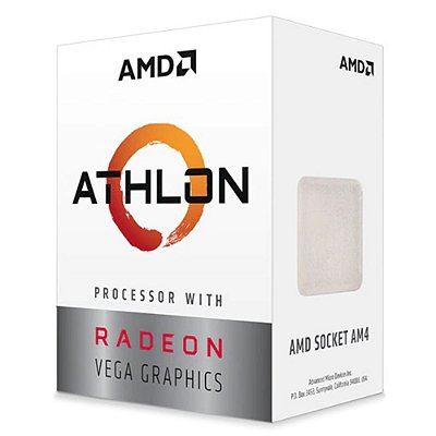 Processador AMD Athlon 3000G 3.5 GHz 5 MB com Gráficos Radeon Vega
