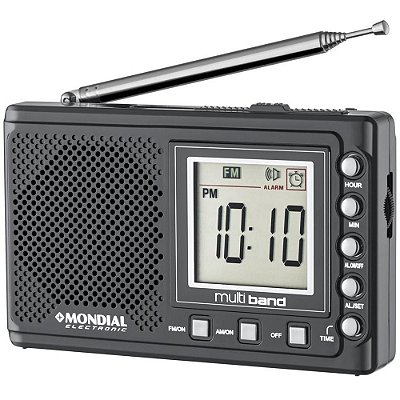 Rádio Portátil Mondial RP-04 AM/FM - Preto