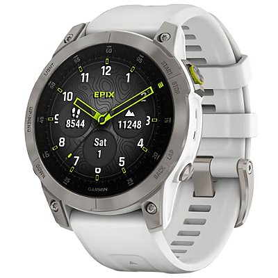Relógio Smartwatch Garmin Epix (Gen 2 ) Sapphire - White Titanium (010-02582-23)