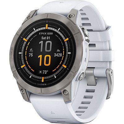 Relógio Smartwatch Garmin Epix Pro (Gen 2) Sapphire 47 mm - Titanium/Whitestone (010-02803-20)