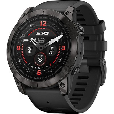 Relógio Smartwatch Garmin Epix Pro (Gen 2) Sapphire 51 mm - Cinza Carbono (010-02804-00)
