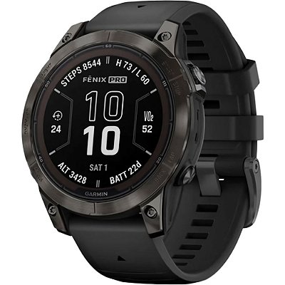 Relógio Smartwatch Garmin Fenix 7 Pro Sapphire Solar - Cinza Carvão (010-02777-13)