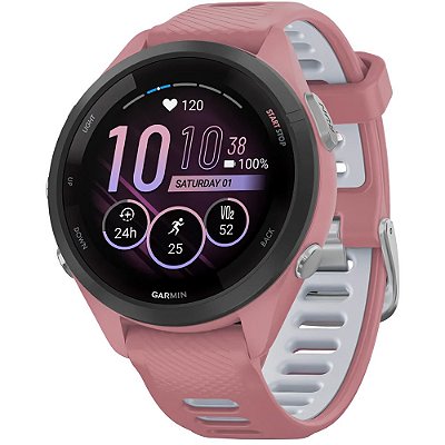Relógio Smartwatch Garmin Forerunner 265S - Pink/Whitestone (010-02810-05)