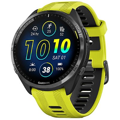 Relógio Smartwatch Garmin Forerunner 965 - Yellow/Black (010-02809-02)