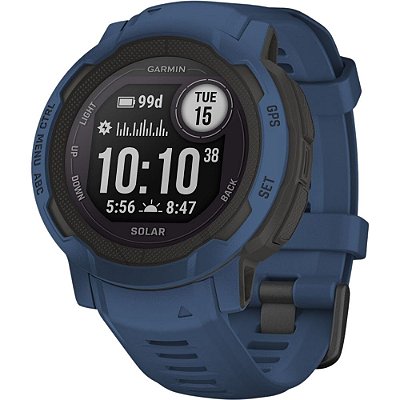 Relógio Smartwatch Garmin Instinct 2 Solar - Tidal Blue (010-02627-06)