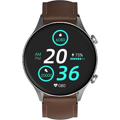 Relógio Smartwatch G-Tide R2 Pro - Cinza/Marrom