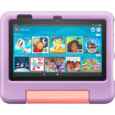 Tablet Amazon Fire 7 Kids Edition 12° Gen 7'' 16 GB Wi-Fi - Roxo