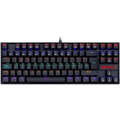 Teclado Mecânico Redragon Kumara K552-KR SP RGB - Preto (Espanhol)