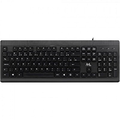 Teclado Mtek KP302-ESP USB - Preto (Espanhol)