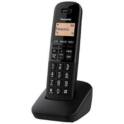 Telefone Sem Fio Panasonic KX-TGB310LAB - Preto/Preto