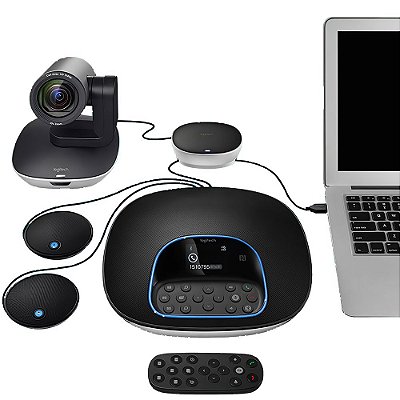 Webcam com Expansão de Microfones Logitech Group 960-001060