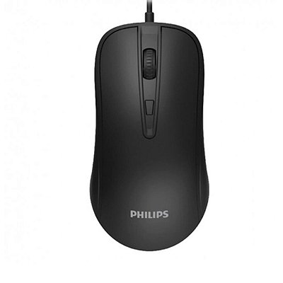 Mouse Com Fio Usb Philips M214 Preto