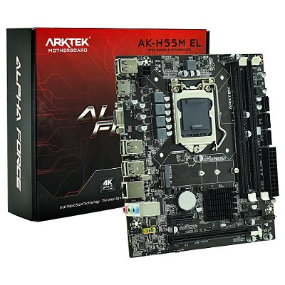 Placa Mãe Arktek AK-H55M EL LGA 1156 / Chipset Intel H55 / Micro ATX / DDR3