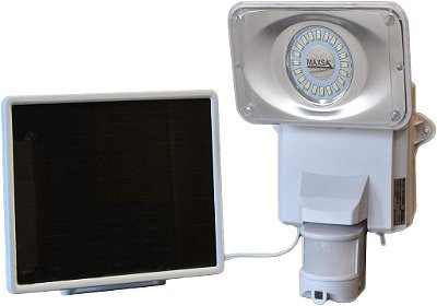 Câmera de segurança solar e refletor ativados por movimento Maxsa 44642-CAM-WH - Branco
