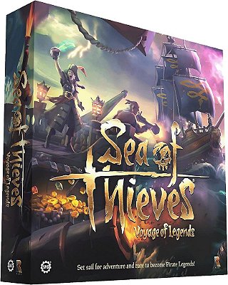 Jogo de Tabuleiro Sea of Thieves da Steamforged Games: Viagem dos lendários