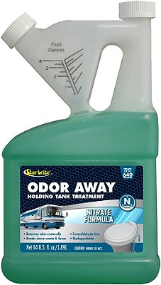 STAR BRITE Odor Away Tratamento para Tanque de Esgoto - Fórmula de Nitrato - Remova o odor e degrade os resíduos de forma natural.