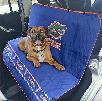 Capa de assento de carro para animais de estimação da Florida Gators Collegiate da Pets First, (Modelo: FL-3177)
