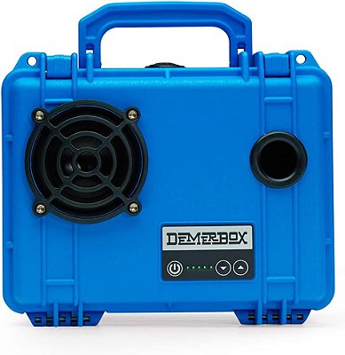 DemerBox DB1: Caixas de som Bluetooth para uso externo à prova d'água, portáteis e resistentes. Som alto, bateria com mais de 40 horas de duração, caixa seca + carregamento USB (azul
