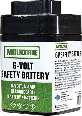 Moultrie MFHP12406 Bateria Recarregável de 6 Volts e 5 Ampéres, Segurança Múltipla