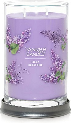 Vela Yankee Candle com aroma de Lilac Blossoms, 595ml, de 2 pavios, mais de 60 horas de queima