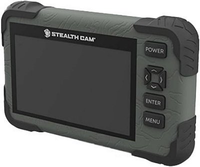 Leitor de Cartão SD Stealth Cam/Visualizador de Foto e Vídeo HD 1080P | Caixa Resistente à Água Durável | Tela LCD Colorida de 4,3 | Cordão de Pulso