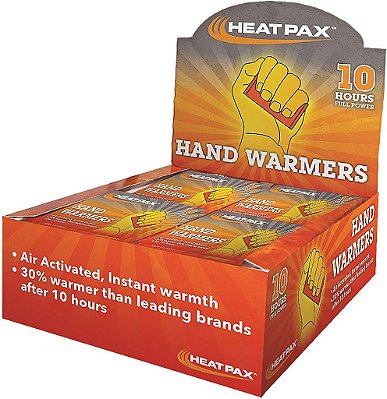 Aquecedores de mãos OccuNomix 1100-80D Heat Pax, ativados pelo ar, calor instantâneo, inodoro, 30% mais quente do que as principais marcas após 10 horas, testado pela UL, display com