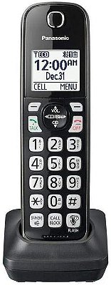 Telefone sem fio Panasonic Acessório para aparelho compatível com os sistemas de telefones sem fio da série KX-TGD562 / KX-TGD563 / KX-TGD564 - KX-TGDA51M (Preto Metálico)